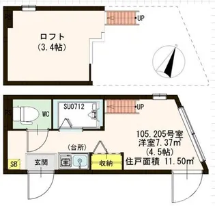 CERESIA池袋West【1階】の間取り