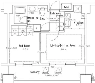 パークアクシス御茶ノ水ステージ【12階】の間取り