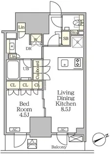 東京都大田区山王2【マンション】の間取り