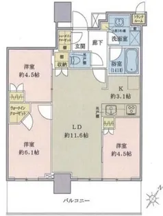 Brillia有明 City Tower【17階】の間取り