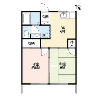 コーポ富士見【2階】の間取り