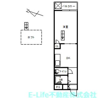 熊本東レジデンス【2階】の間取り