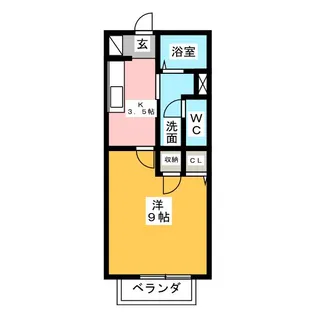 シャントア野並【2階】の間取り