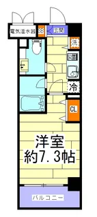 ヴィヴィッド京橋【2階】の間取り