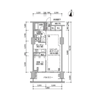 東雲キャナルコートCODAN17号棟【10階】の間取り