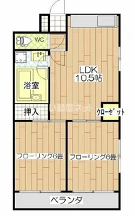 グランドール東寺尾【4階】の間取り