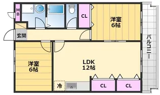 えるどら ど【1階】の間取り