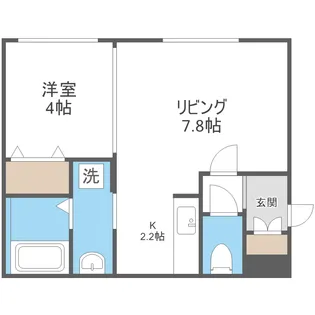 リンコントロQUINTO(クイント)【1階】の間取り