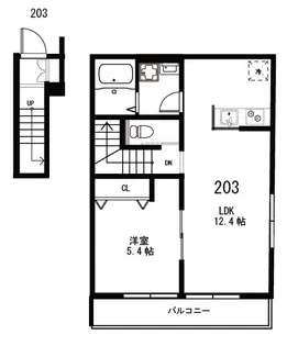 VISTA宮前(ビスタ)【2階】の間取り