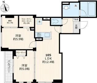 メイソンズ ガーデン【1階】の間取り