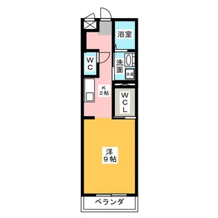 グレイスコート八竜【1階】の間取り