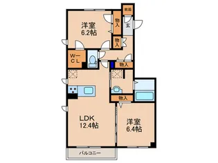 GRANTS COAT【2階】の間取り