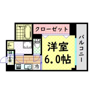 大一フロント【4階】の間取り