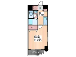 プチメゾンドゥ【9階】の間取り