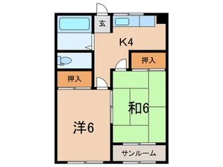 濱岡南町ビル【2階】の間取り