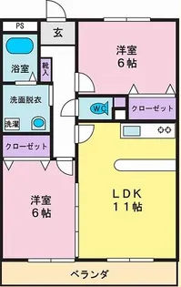 グランヴェルジュ【1階】の間取り