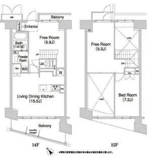 コンフォリア芝浦バウハウス【8階】の間取り