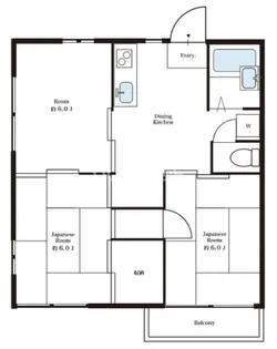 平尾コーポ【1階】の間取り