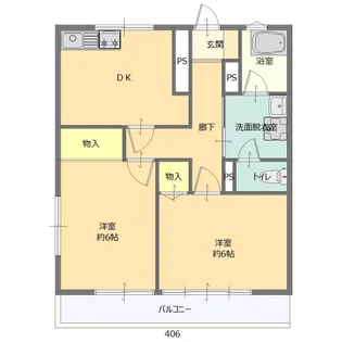 コロラード毛野【4階】の間取り