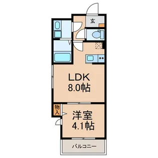 カサグランデVI【1階】の間取り