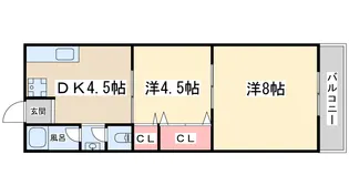 プレスタールシエテ【3階】の間取り