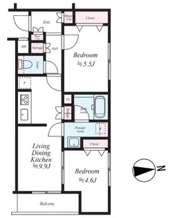GENOVIA東向島skygarden【1階】の間取り