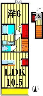 ロックガーデン森C【2階】の間取り
