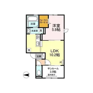 セキュレア須屋 C棟【2階】の間取り