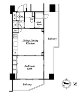 KDXレジデンス品川シーサイド【7階】の間取り