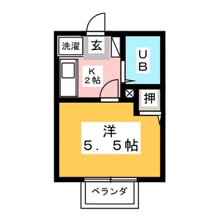 ジョワセジュール【2階】の間取り