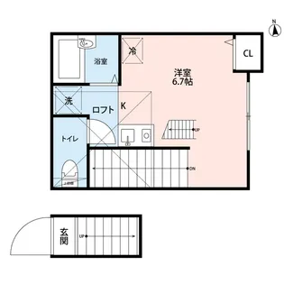 バーミープレイス東伏見【2階】の間取り