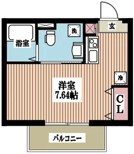 クックランド新宿【3階】の間取り