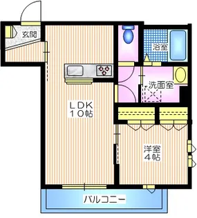 コンフェスト上大岡【1階】の間取り