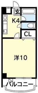 グランコート住吉【6階】の間取り