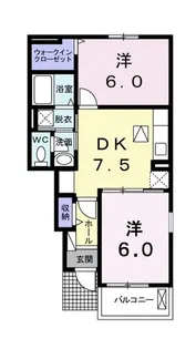 クレモンティーヌS A【1階】の間取り