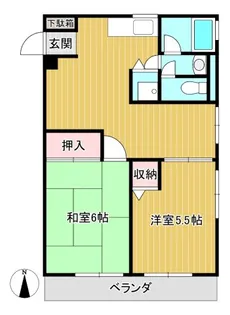 宮崎台ハイツ【4階】の間取り