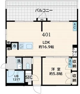 Fullea恵比寿【3階】の間取り