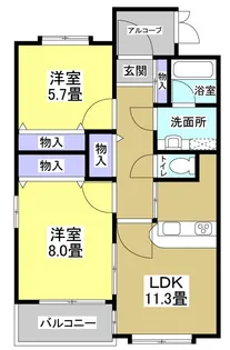 VERDE薬師【3階】の間取り