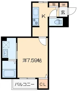 シャーメゾン・エアフォルク【2階】の間取り