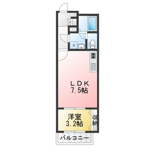 Arietta TAKINISHI【2階】の間取り