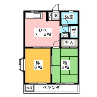 孝行マンション【2階】の間取り