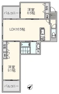 クローバーテラス荻窪【2階】の間取り