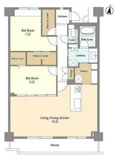 グランハイツ池尻【5階】の間取り
