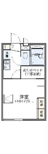 レオパレス花咲【1階】の間取り