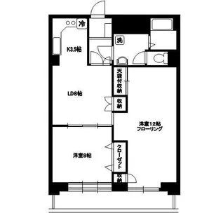 向原ビューハイツ【3階】の間取り
