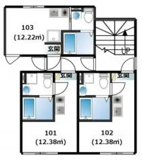 メリディアン常盤台【1階】の間取り