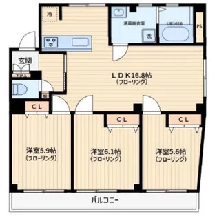 第1コミヤビリーフ【1階】の間取り