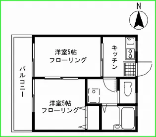 コーポ静河【2階】の間取り