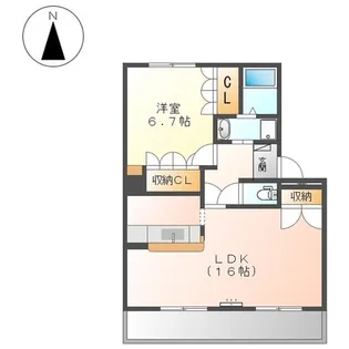 Loco Por ti【2階】の間取り