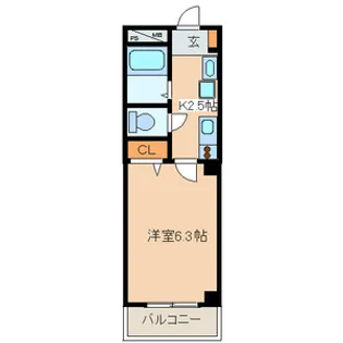 第二アルレ堀之内【4階】の間取り